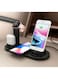 ACLIX 3 in 1 Rotatable Charger Dock Stand For Apple iPhone Micro USB Phone Type C Phone Apple Watch and Apple AirPods Black