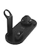 ACLIX 3 in 1 Rotatable Charger Dock Stand For Apple iPhone Micro USB Phone Type C Phone Apple Watch and Apple AirPods Black