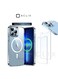 ACLIX 3in1 Shockproof Magsafe-Compatible Charging Case With 3D Tempered Glass Screen Protector &amp; Camera Lens For iPhone 13 Pro Clear