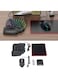 ACLIX 5-in-1 Half-Hand Gaming Keyboard Set Includes Converter Gaming Mouse Adjustable Phone Stand &amp; Mouse Pad For PC and Mobile