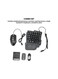 ACLIX 5-in-1 Half-Hand Gaming Keyboard Set Includes Converter Gaming Mouse Adjustable Phone Stand &amp; Mouse Pad For PC and Mobile