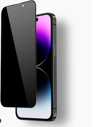 ACLIX 5D Privacy Glass Screen Protector For iPhone 15 Pro Max Black