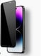 ACLIX 5D Privacy Glass Screen Protector For iPhone 15 Pro Max Black