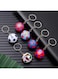 ACLIX 7Pcs Mix 3D Sports Football Souvenirs PU Leather Keyring Men Soccer Fans Keychain Pendant