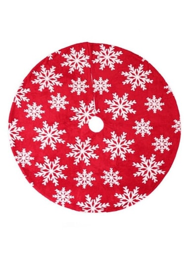 ACLIX Decorative Christmas Tree Skirt Red/White 90cm