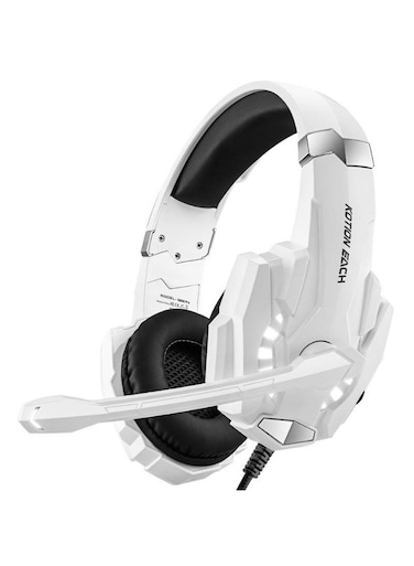 سماعة ألعاب ACLIX - سماعة ألعاب KOTION EACH G9000 Pro فوق الأذن لأجهزة الكمبيوتر الشخصية، PS4/PS5، Xbox One - ميكروفون عازل للضوضاء، إضاءة LED، تصميم مريح يغطي الأذن مع تحكم في مستوى الصوت