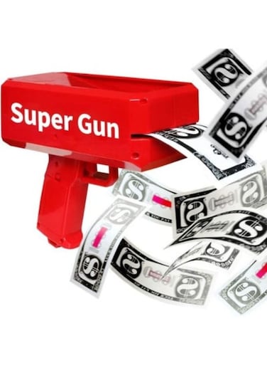 ACLIX SuperGun Money Gun Cash Cannon Set Durable Sturdy Rich Detailed Designed