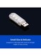 مصباح ACLIX على شكل حرف U، مزود بـ 8 مصابيح LED، يعمل بمنفذ USB، شفاف
