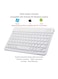 ACLIX Ultra-Slim Bluetooth Keyboard and Mouse Combo Rechargeable Portable Wireless Keyboard Mouse Set For Apple iPad iPhone iOS 13 and Above Samsung Tablet Phone Smartphone Android Windows (White)