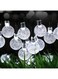 Beauenty 30 LED Solar Powered String Light For Christmas White 8x13cm White 8x13cm