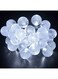 Beauenty 30 LED Solar Powered String Light For Christmas White 8x13cm White 8x13cm