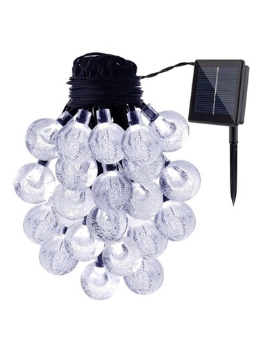 Beauenty 30 LED Solar Powered String Light For Christmas White 8x13cm White 8x13cm