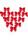 BGM 12-Piece Decorative Ornament Set Red