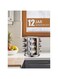 Generic 12 Pieces Rotating Spice Jar Set Silver Spice Rack Organizer Revolving Spice Organizer Spice Carousel Tower For Kitchen