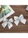 Generic 12-Piece Glitter Bow Tie Christmas Tree Party Decorations Silver 20.00 x 1.00 10.00cm