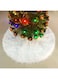 Generic 150Cm Plush Long Haired Artificial Tree Skirt Decoration White