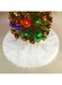 Generic 150Cm Plush Long Haired Artificial Tree Skirt Decoration White