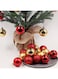Generic 24-Piece Christmas Tree Decor Ball Set Red 6centimeter
