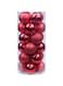 Generic 24-Piece Christmas Tree Decor Ball Set Red 6centimeter