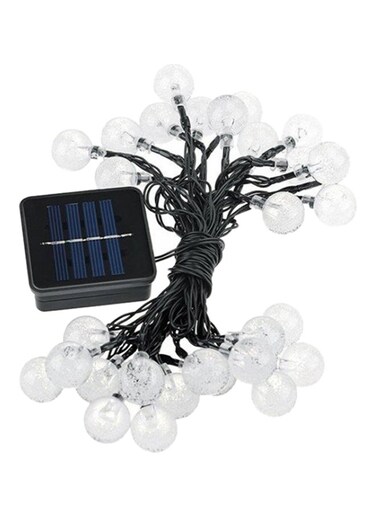 Generic 30-Piece Solar Globe String Light Set Yellow