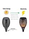 مصباح خارجي يعمل بالطاقة الشمسية LED، أسود اللون، مكون من 4 قطع، 58 × 9.5 سم