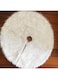 Generic 90cm Plush Long Haired Tree Skirt Decor White
