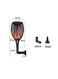 Generic 96 LED Solar Flame Light Black 34x15x14cm