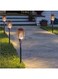 Generic 96-LED Sensored Solar Torch Lamp Black 33x13x12cm