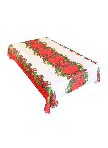 Generic Christmas Printed Tablecloth Multicolour 150x180cm