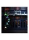Generic Color-Changing LED Solar Wind Chime Green/Brown 14cm