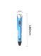 Generic Digital Display Intelligent 3D Printing Pen High Temperature 3D Graffiti Painting Pens With USB Cable Blue