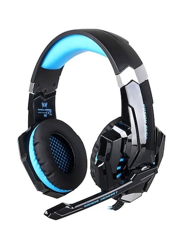 سماعات رأس ألعاب سلكية G9000 فوق الأذن مع ميكروفون، متوافقة مع PS4/PS5/XOne/XSeries/NSwitch/PC