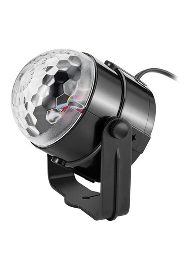 مصباح حفلات LED متعدد الألوان مع جهاز تحكم عن بعد 125 × 105 مم