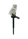 Generic LED Solar Light Owl Waterproof Silver/White 25cm