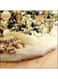 Generic Long Haired Plush Tree Skirt Home Decor White