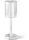 Generic Modern Crystal Table Lamp Touching Control White