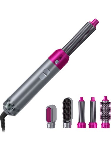 Generic Multifunctional Warm-Air Hair Dryer With 5 Blowing Comb Multicolour
