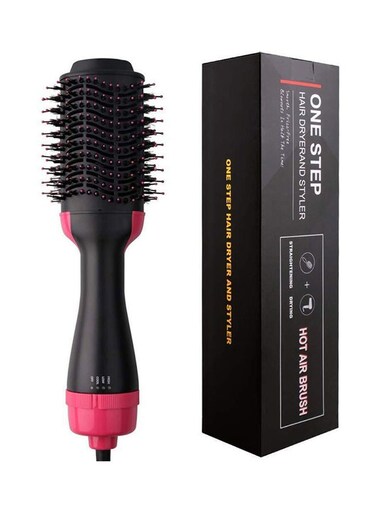 Generic One Step Hot Air Dryer And Styling Brush Black 33cm
