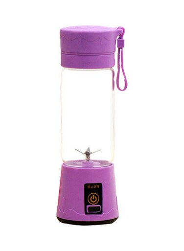 Generic Portable USB Juicer Cup Blender Purple 24.5 x 9 x 9cm