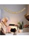 لافتة رمضانية عامة وزينة رمضان مبارك للمنزل، للاستخدام الداخلي والخارجي، وللحفلات والمناسبات الإسلامية، مع حبل بطول 3.5 متر ووزن 112.5 غرام.