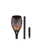 Generic Solar Flame Flickering Lawn Lamps Black