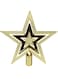 Generic Star Tree Topper Gold/Black/White 19cm