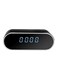 Generic Table Clock HD WiFi Surveillance Camera Black