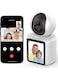 Generic Two-Way Video and Audio Camera With 2.8-Inch 1080p HD Screen One-Touch Call to Cell Phone Night Vision Motion Detection For Baby Elderly and Pet Home Monitor White