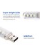 Generic U Shaped 3 LED Plug and Play USB Light Lamp Transparent