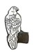 Generic UAE Dubai Falcon Bird Metal Badge Sticker 5 Pcs 2 cm