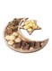 Generic Wooden Ramadan Eid Mubarak Themed Dinner Plate Brown 35x33.3cm