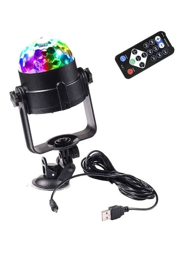 Gluckluz Rotating Disco LED Ball Light Red/Green/Blue One Size