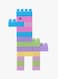 GoldKids HJ-3831 60-Piece Colorful Exp Imagination Happy Family Building Block Set 60 3+ Years