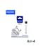 Haino Teko Germany Air4 Wireless Bluetooth Earphone With High Bass Sound Quality and Multifunctional Touch Control Compatible With Android Phones White